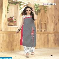 Rani Trendz Lime lite Wholesale Ready made Top n plazzo